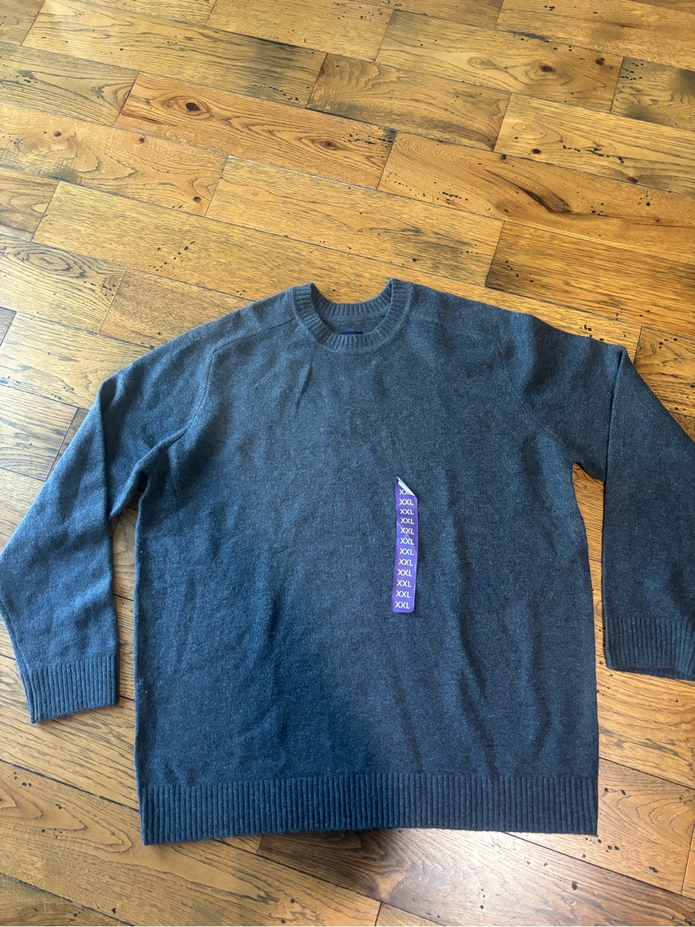 NWT Gap Men's Charcoal Crewneck Sweater Size XXL - Classic Knit MSRP $69